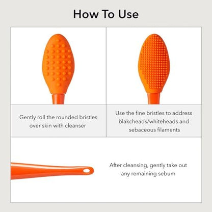 APRILSKIN Pore Cleansing Facial Silicone Brush – Gentle Exfoliation & Deep Pore Cleaning for Blackheads Removal