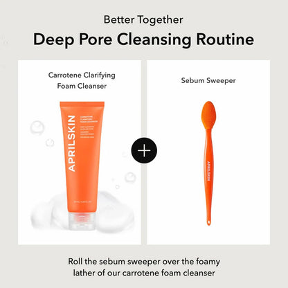 APRILSKIN Pore Cleansing Facial Silicone Brush – Gentle Exfoliation & Deep Pore Cleaning for Blackheads Removal