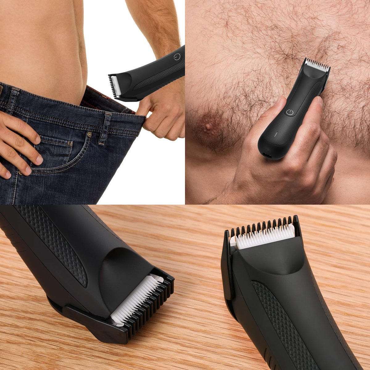 4 Professional Hair Trimmer Guards Cutting Guides for Manscaped Lawn Mower 3.0 - Replacement Trimmer Attachments with Organizer (1/8" to 1/2") - görsel 11