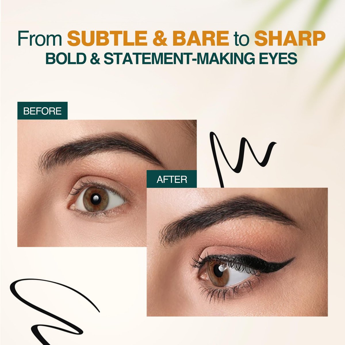 Nourish Mantra All-Day Liquid Eyeliner Waterproof 3ml – Black, Argan Oil & Vitamin E, Smudge Proof, Long Lasting - görsel 12