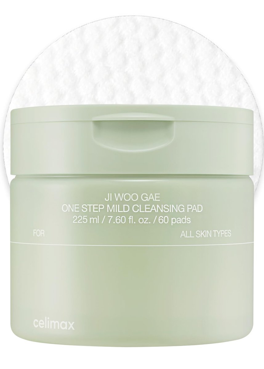 celimax One Step Mild Cleansing Pad (60 Count) – Easy Makeup Remover & Daily Face Wash Cleanser, Hydrating, Soothing, Moisturizing Korean Skincare Avelisse