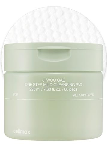 celimax One Step Mild Cleansing Pad (60 Count) – Easy Makeup Remover & Daily Face Wash Cleanser, Hydrating, Soothing, Moisturizing Korean Skincare Avelisse