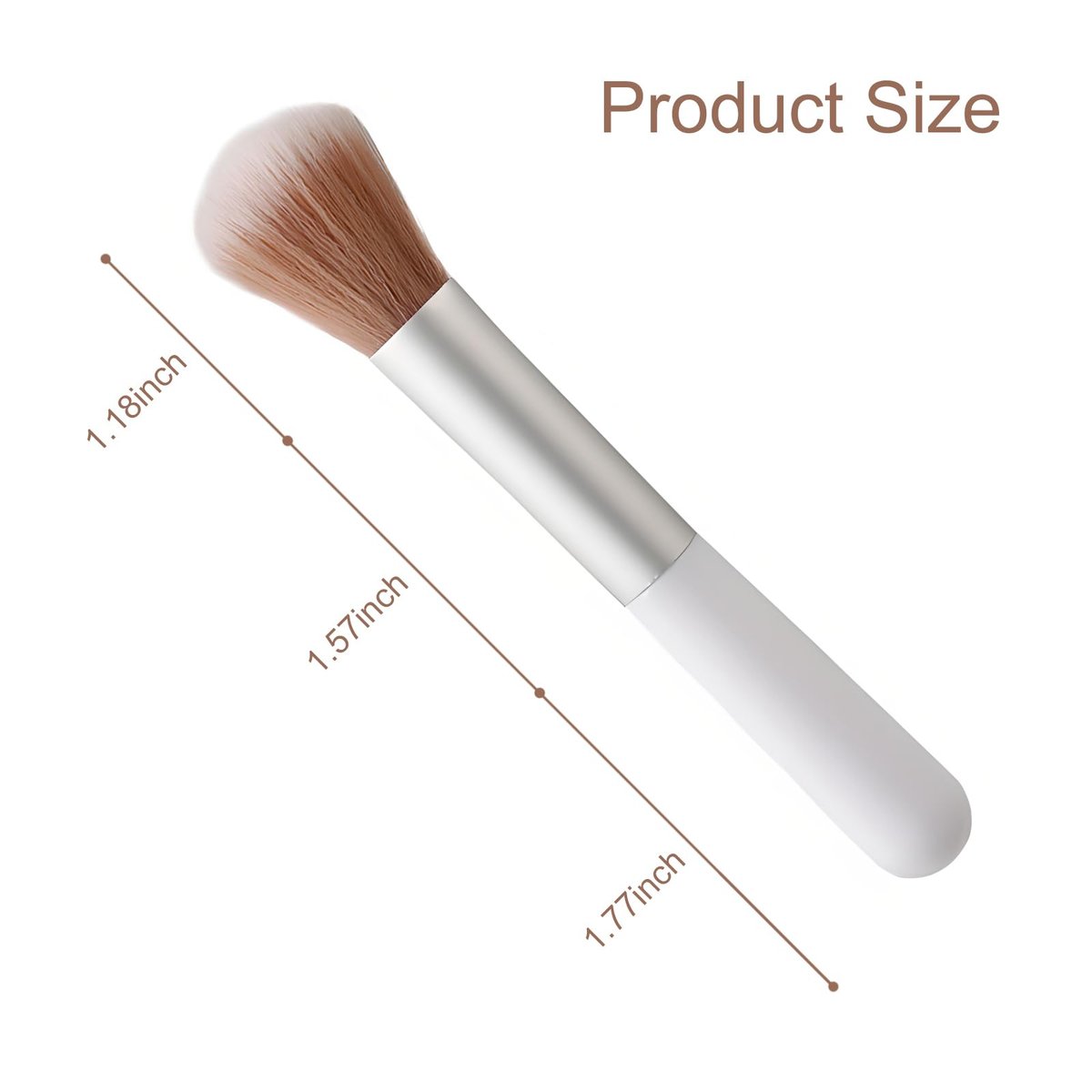 10-Piece Fluffy Beauty Makeup Brush Set - Portable Travel Brushes with Mushroom Design - görsel 13