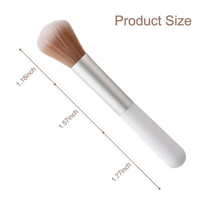 10-Piece Fluffy Beauty Makeup Brush Set - Portable Travel Brushes with Mushroom Design