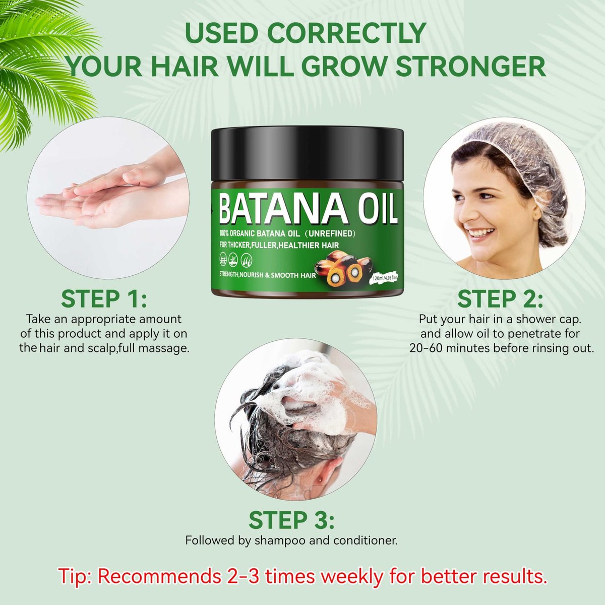 Raw Batana Oil for Hair Growth – 100% Natural, Unrefined, Pure Batana Oil – Dr. Sebi Organic Hair Oil – Prevent Hair Loss, Restore Damaged Hair & Scalp – Moisturize Scalp – 4.05 OZ - görsel 7
