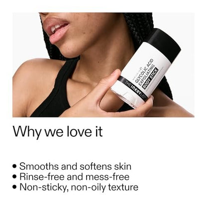 The INKEY List Glycolic Acid Exfoliating Body Stick – Deep Exfoliation for Rough, Bumpy Skin, Targets KP & Ingrown Hairs, Fragrance Free