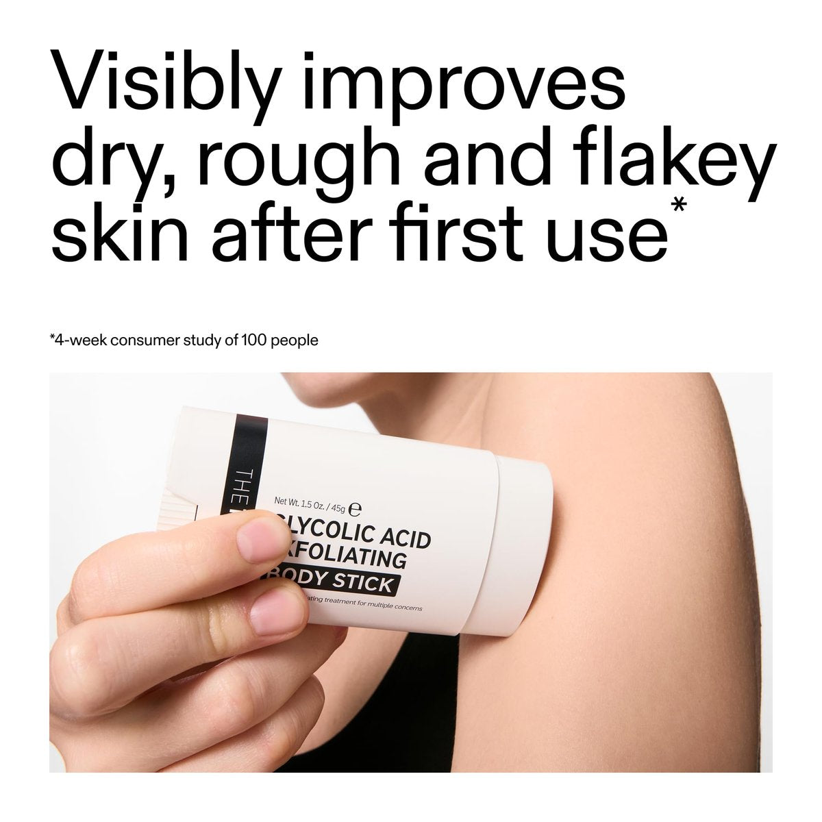 The INKEY List Glycolic Acid Exfoliating Body Stick – Deep Exfoliation for Rough, Bumpy Skin, Targets KP & Ingrown Hairs, Fragrance Free - görsel 5