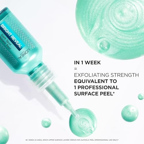 L'Oreal Paris Bright Reveal Dark Spot Exfoliant Peel with 25% AHA BHA PHA Face Exfoliator Solution - 0.84 Fl Oz - görsel 14
