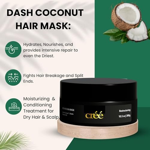 Créé Re-Integra Lumini System Elastin & Coconut Oil Hair Mask – 10.5 oz - görsel 17