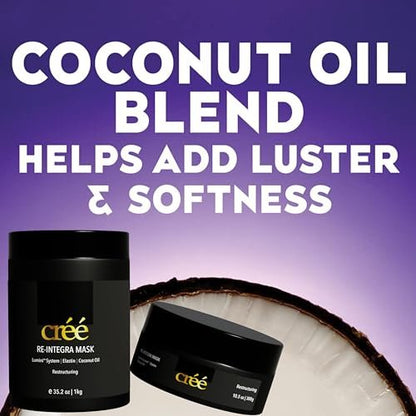 Créé Re-Integra Lumini System Elastin & Coconut Oil Hair Mask – 10.5 oz