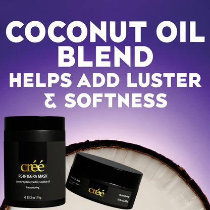 Créé Re-Integra Lumini System Elastin & Coconut Oil Hair Mask – 10.5 oz