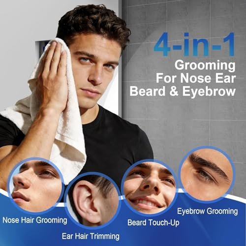 Nose Wax Kit for Men & Women - Nose Hair Wax Kit with 100g Wax Beads, 20 Sticks, Mini Wax Warmer, Portable USB Wax Kit for Facial Hair Removal (Black-USB) Avelisse