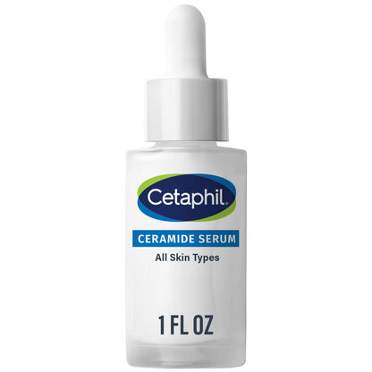 Cetaphil Ceramide Serum - Hydrates and Restores Skin Barrier, Formulated with Ceramides & Centella Asiatica, Designed for Sensitive Skin, Fragrance Free, Dermatologist Tested, 1 oz