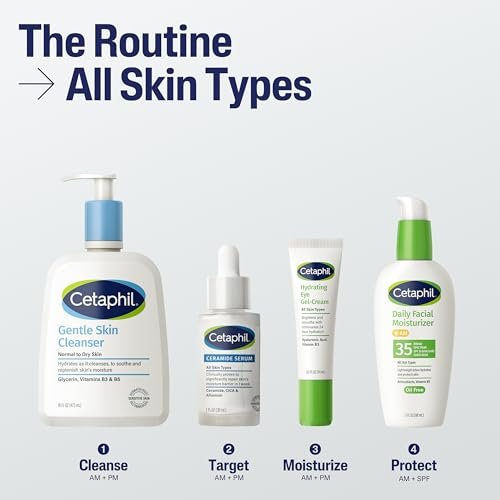 Cetaphil Ceramide Serum - Hydrates and Restores Skin Barrier, Formulated with Ceramides & Centella Asiatica, Designed for Sensitive Skin, Fragrance Free, Dermatologist Tested, 1 oz - görsel 10