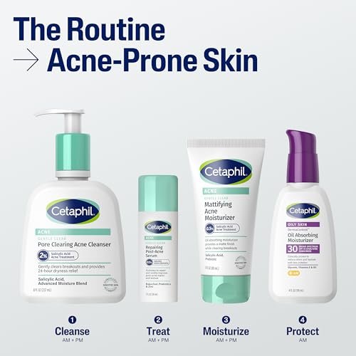 CETAPHIL Gentle Clear Repairing Post-Acne Serum, Retinol Alternative, Oil Free Serum for Sensitive Skin, 1 Fl Oz, Bakuchiol, Improves Skin Tone & Post-Acne Marks, Dermatologist Recommended Brand - görsel 12
