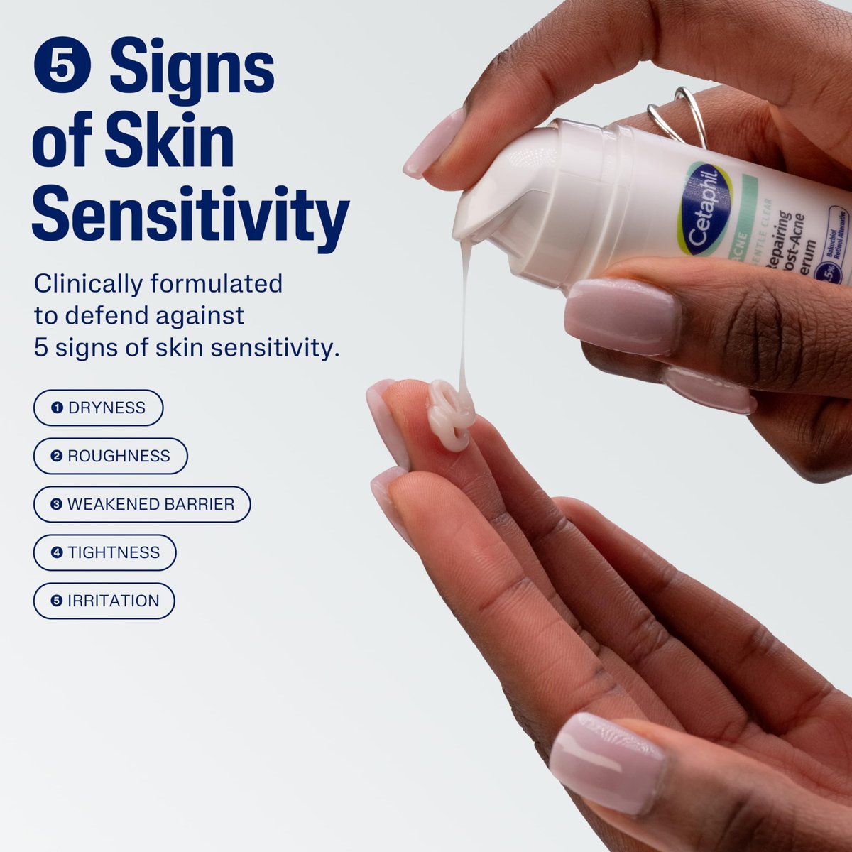 CETAPHIL Gentle Clear Repairing Post-Acne Serum, Retinol Alternative, Oil Free Serum for Sensitive Skin, 1 Fl Oz, Bakuchiol, Improves Skin Tone & Post-Acne Marks, Dermatologist Recommended Brand - görsel 3