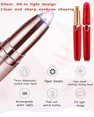 Reodolop Electric Eyebrow Razor – Rechargeable Painless Hair Remover for Women & Men - görsel 12