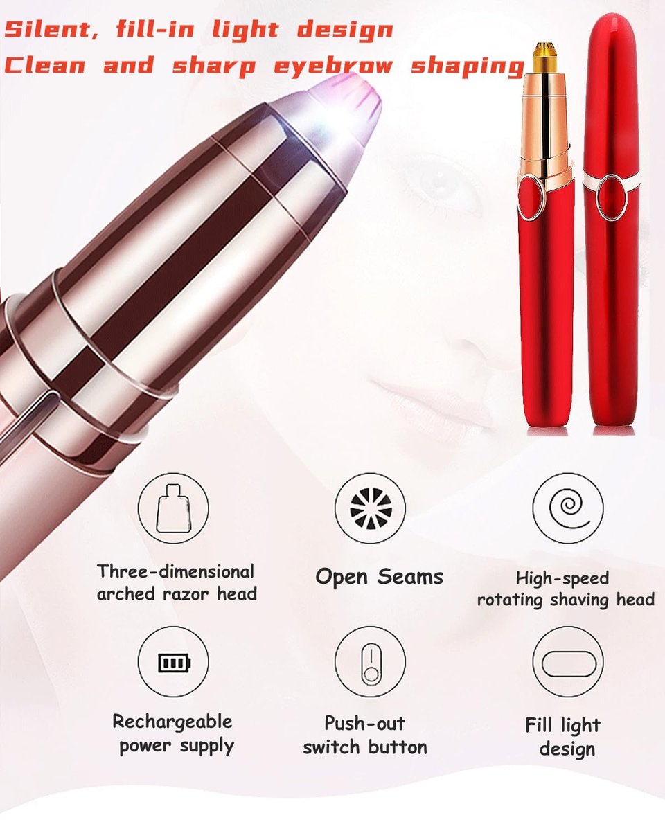 Reodolop Electric Eyebrow Razor – Rechargeable Painless Hair Remover for Women & Men - görsel 11