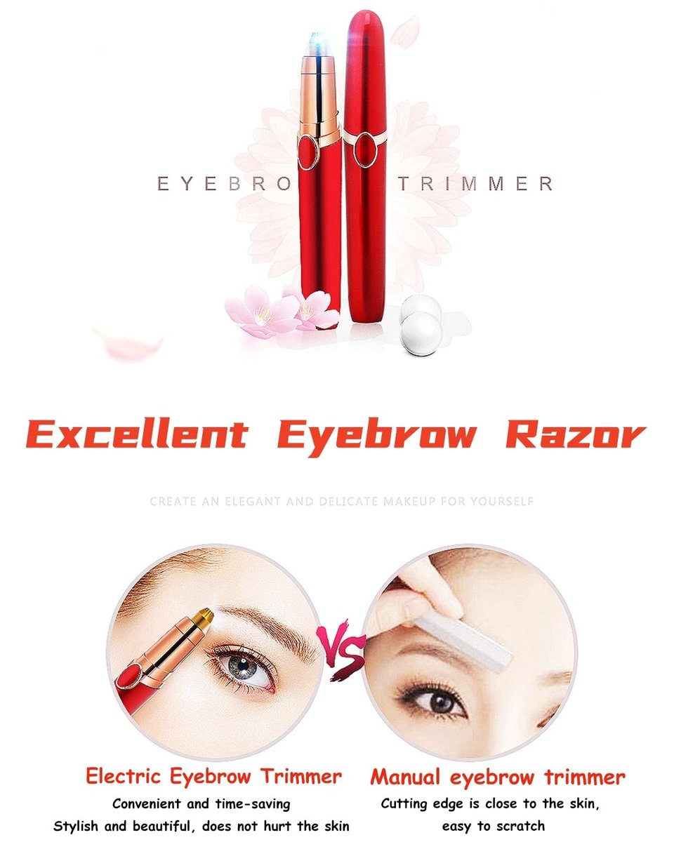 Reodolop Electric Eyebrow Razor – Rechargeable Painless Hair Remover for Women & Men - görsel 5