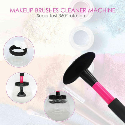 BRILLIRARE Electric Nail Lacquer Shaker - Pink, Nail Polish Mixer for Even Shaking, Time-Saving Handsfree Tool