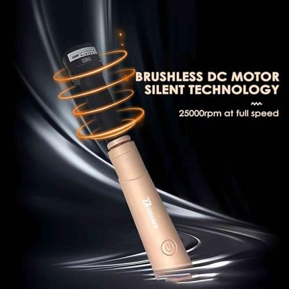 BRILLIRARE Electric Nail Lacquer Shaker - Pink, Nail Polish Mixer for Even Shaking, Time-Saving Handsfree Tool