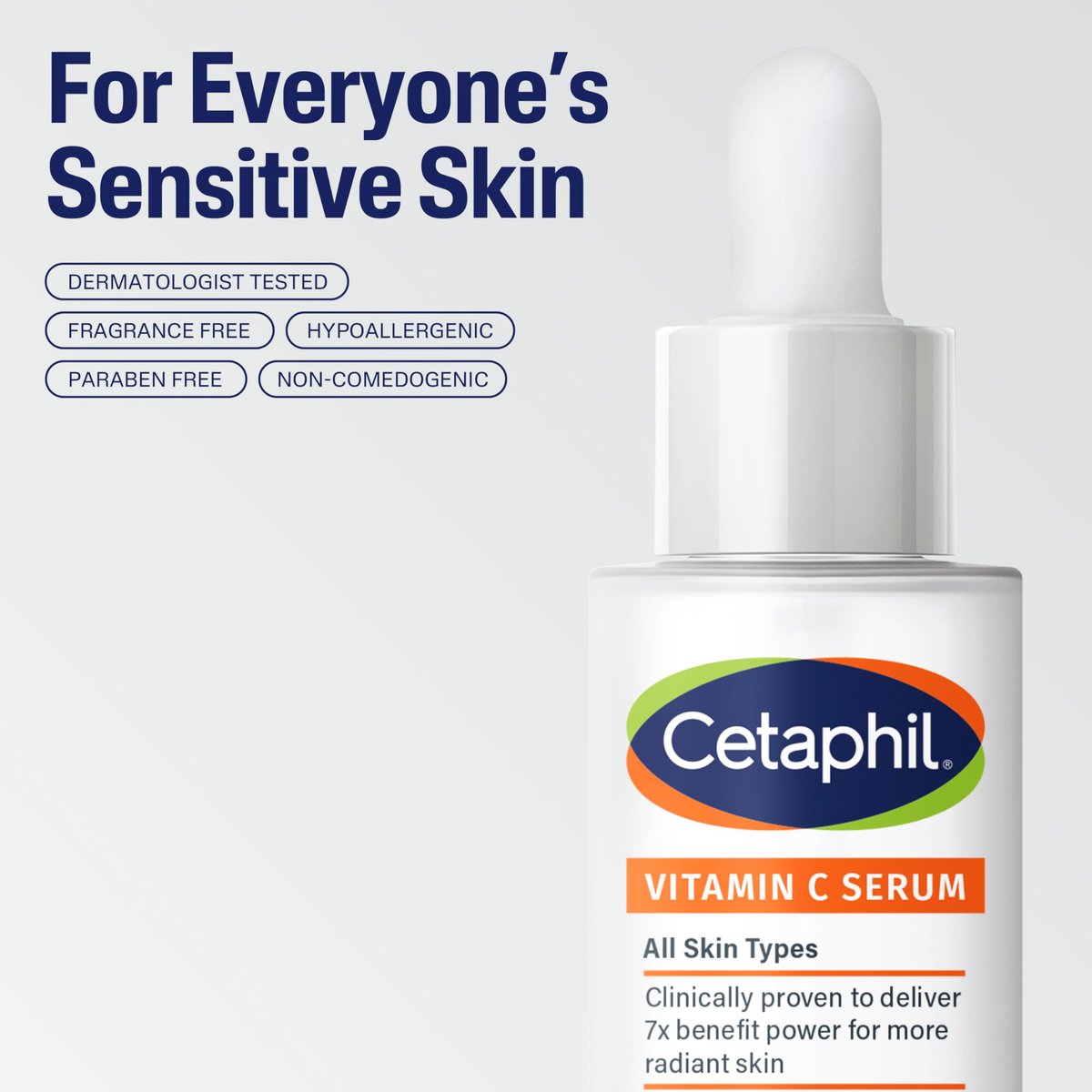 Cetaphil Vitamin C Serum with Niacinamide – Visibly Reduces Dark Spots & Hyperpigmentation for Sensitive Skin, Fragrance Free, Dermatologist Tested, 1 oz Avelisse