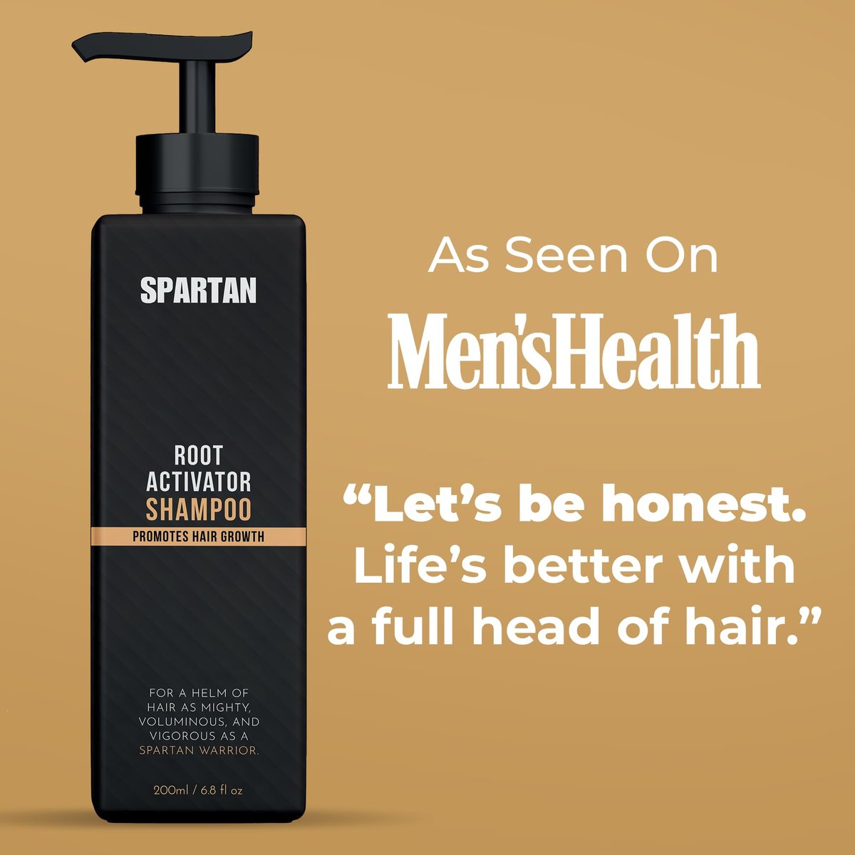 SPARTAN™ Root Activator Shampoo For Men - Hair Growth Shampoo for Hair Loss and Thinning Hair Avelisse