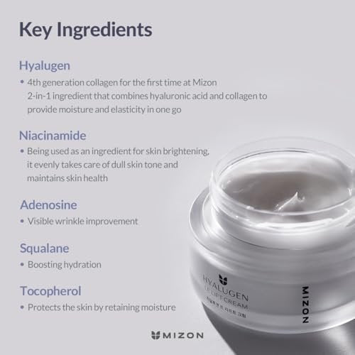 MIZON Hyalugen Le Lift Cream – Deep Hydration & Youthful Skin with Hyaluronic Acid and Marine Collagen (1.69 oz) - görsel 6