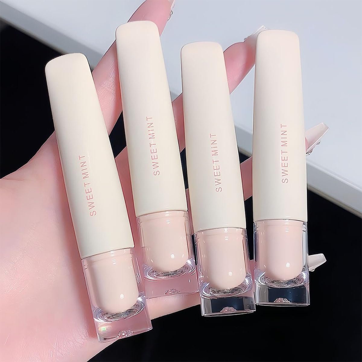 Baorder 4-Piece Hydrating Jelly Lip Gloss Set – Long Lasting, Waterproof, Non-Stick Cup Lip Glaze with Moisturizing Tinted Lip Balm & Mirror Finish - görsel 12