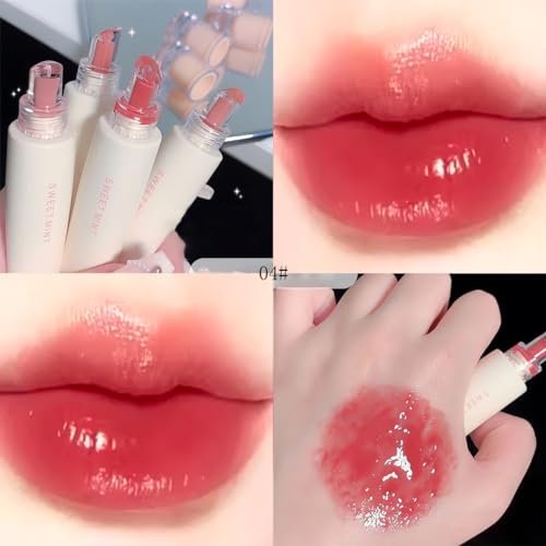 Baorder 4-Piece Hydrating Jelly Lip Gloss Set – Long Lasting, Waterproof, Non-Stick Cup Lip Glaze with Moisturizing Tinted Lip Balm & Mirror Finish - görsel 9
