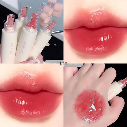 Baorder 4-Piece Hydrating Jelly Lip Gloss Set – Long Lasting, Waterproof, Non-Stick Cup Lip Glaze with Moisturizing Tinted Lip Balm & Mirror Finish