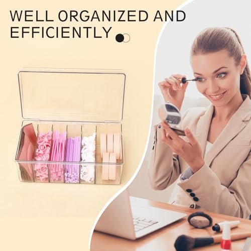 MoyRetty Acrylic Lash Extension Organizer – Large Capacity Clear Storage Box for Eyelash Supplies Avelisse