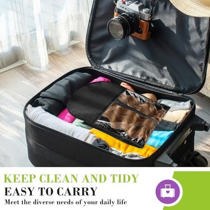 4 PCS Wig Holder Hair Storage Bags – Extra Long 31.5 Inch Wig Storage for Multiple Wigs