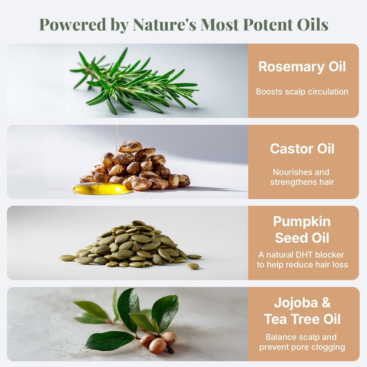 The ÉLIX USDA Organic Rosemary Oil for Hair Growth | Thickening Formula with Castor & Pumpkin Seed | for Hair Loss & Thinning | Made in USA | 4oz Avelisse