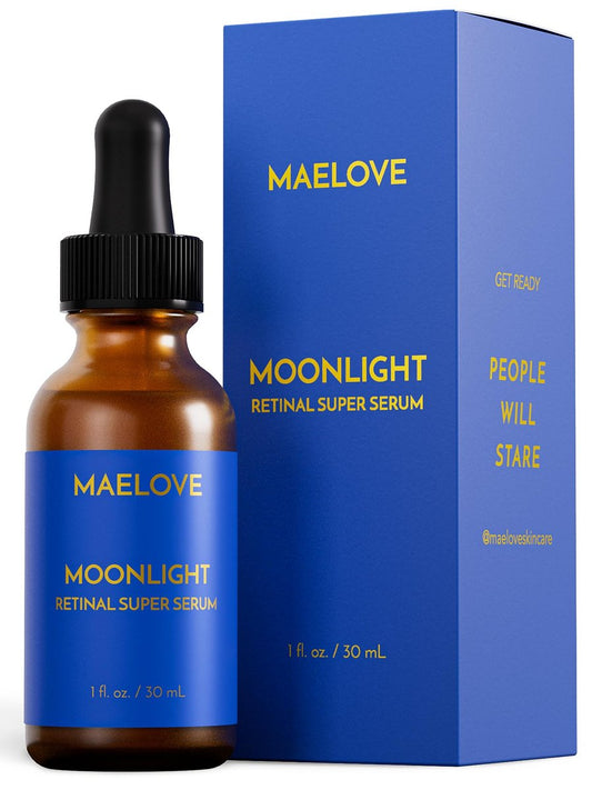 MAELOVE Moonlight Advanced Retinal Super Serum - 10x Stronger than Regular Retinol for Lines, Wrinkles, Dark Spots, and Firmness - Vegan & Cruelty-Free - 1 fl oz Avelisse