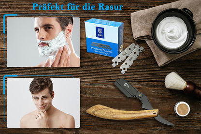 SMI Razor Blades Professional for Men - 200 Replaceable Half Blades (2 Pack, Silver)
