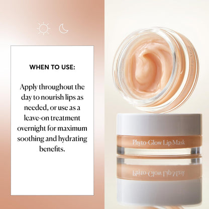 Naturium Phyto-Glow Lip Mask – Hydrating & Moisturizing Lip Balm with Shea Butter, Restores & Replenishes Nourishing Lips, 0.5 oz