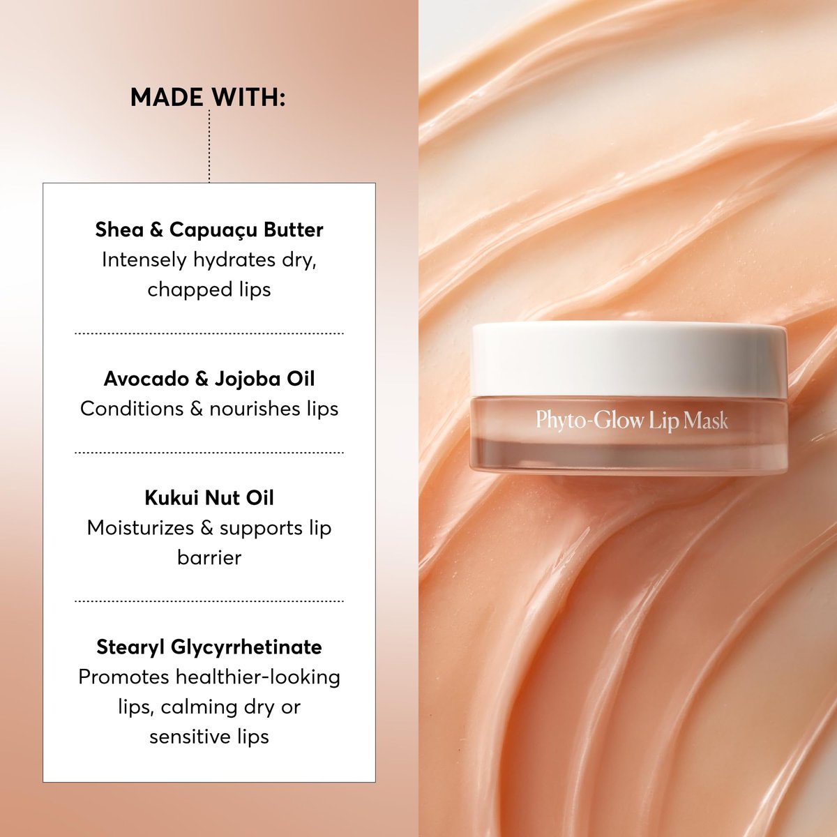 Naturium Phyto-Glow Lip Mask – Hydrating & Moisturizing Lip Balm with Shea Butter, Restores & Replenishes Nourishing Lips, 0.5 oz - görsel 10