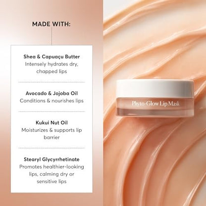 Naturium Phyto-Glow Lip Mask – Hydrating & Moisturizing Lip Balm with Shea Butter, Restores & Replenishes Nourishing Lips, 0.5 oz