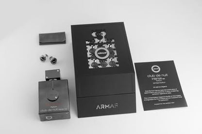 Armaf Club De Nuit Intense Limited Edition for Men Eau de Parfum Spray, 3.6 oz with Cufflinks Avelisse