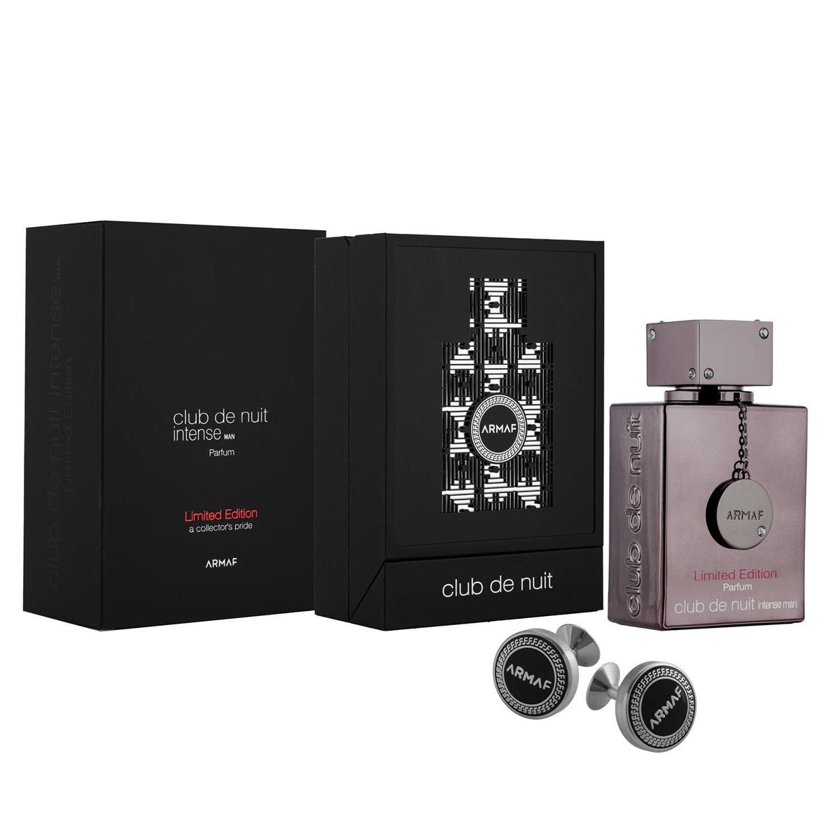 Armaf Club De Nuit Intense Limited Edition for Men Eau de Parfum Spray, 3.6 oz with Cufflinks Avelisse
