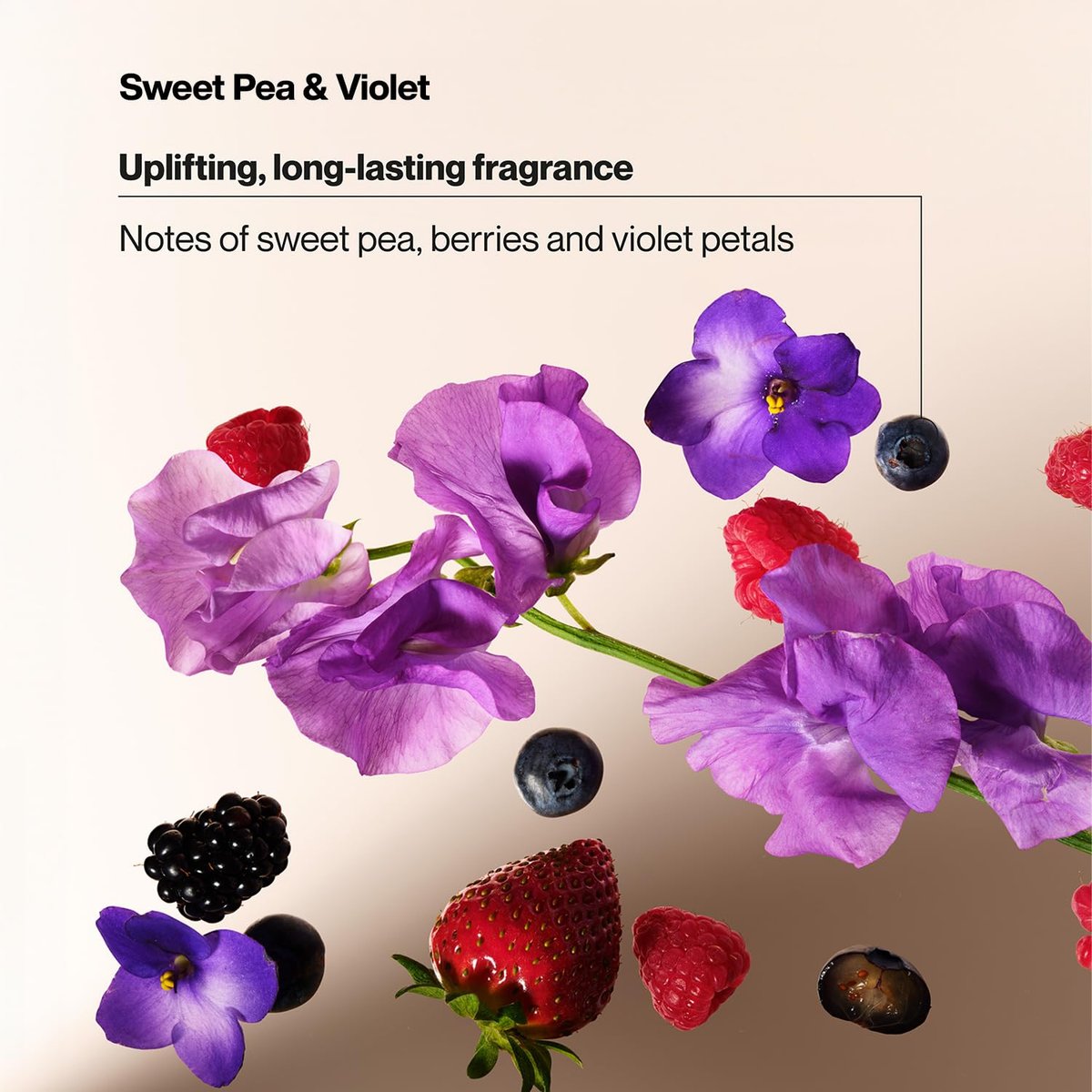 Suave Body Wash Variety 2-Pack: Sweet Pea & Violet + Wild Cherry Blossom – Gentle Floral Body Washes, 18 oz Each Avelisse