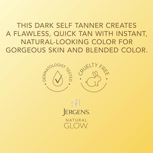 Jergens Natural Glow Instant Sun Bundle: Light Bronze Sunless Tanning Mousse (6 oz) with Applicator Mitt Avelisse