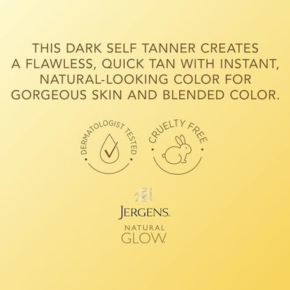 Jergens Natural Glow Instant Sun Bundle: Light Bronze Sunless Tanning Mousse (6 oz) with Applicator Mitt Avelisse