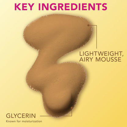 Jergens Natural Glow Instant Sun Bundle: Light Bronze Sunless Tanning Mousse (6 oz) with Applicator Mitt Avelisse