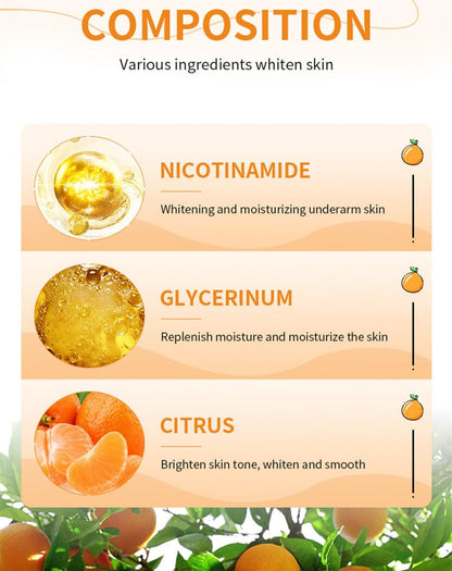 Vitamin C Skin Whitening Cream - Dark Spot Remover & Skin Lightening Cream for Face, Intimate Areas, Neck, Armpit, Elbow, Inner Thigh & Knees | Improves Underarm Dullness & Odor