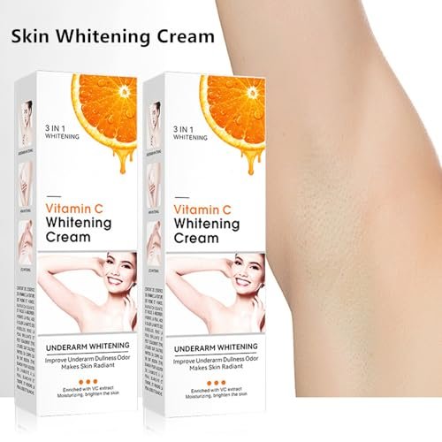 Vitamin C Skin Whitening Cream - Dark Spot Remover & Skin Lightening Cream for Face, Intimate Areas, Neck, Armpit, Elbow, Inner Thigh & Knees | Improves Underarm Dullness & Odor - görsel 16