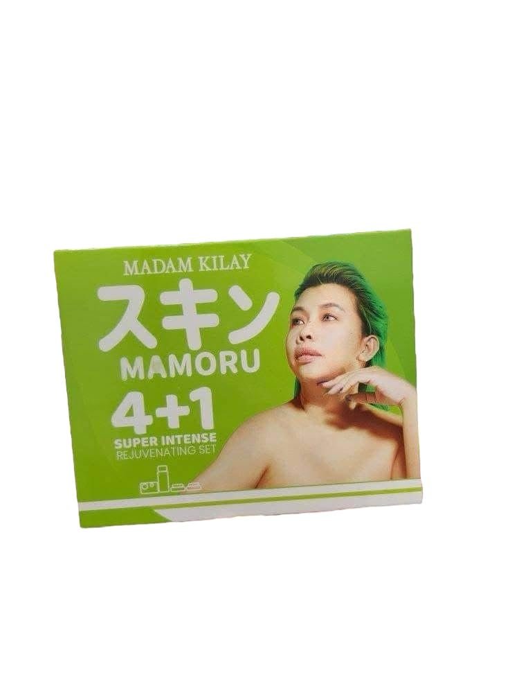 Madam Kilay Mamoru 4+1 Rejuvenating Set - Green - Complete Facial Kit for Skin Renewal Avelisse