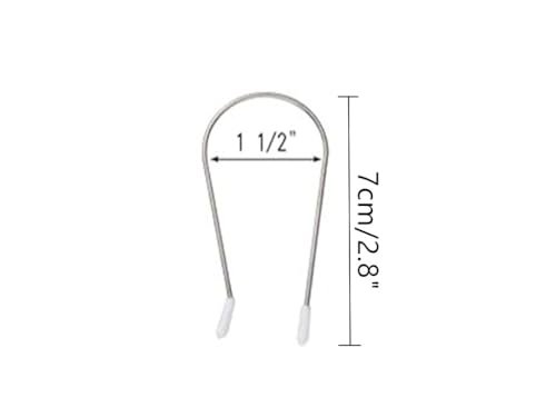 Hot Curler Clips Replacement Kit - Securing Pins for 1 1/2" Hot Rollers (8-Pack, White) - görsel 4