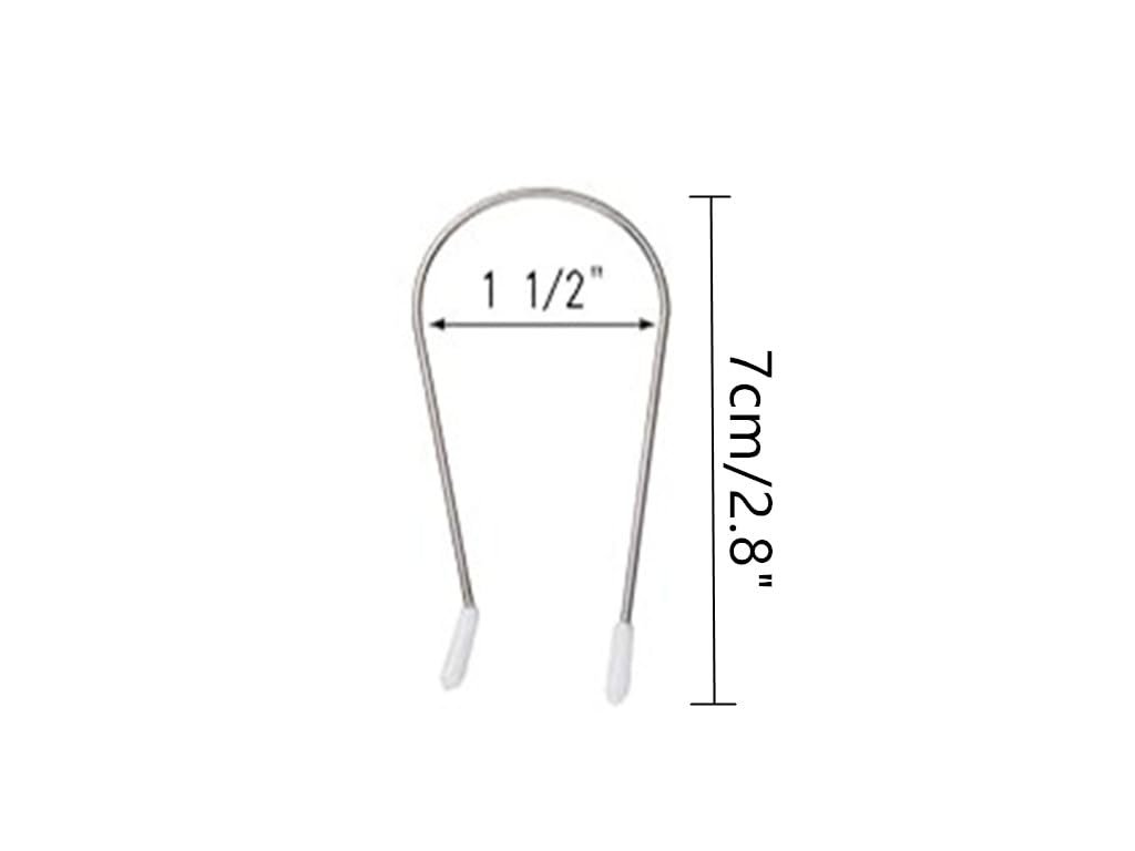 Hot Curler Clips Replacement Kit - Securing Pins for 1 1/2" Hot Rollers (8-Pack, White) - görsel 3